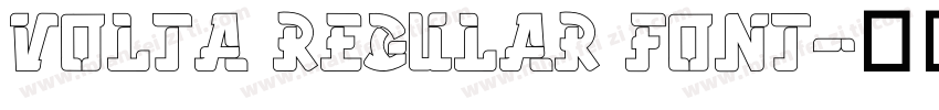 Volta Regular font字体转换